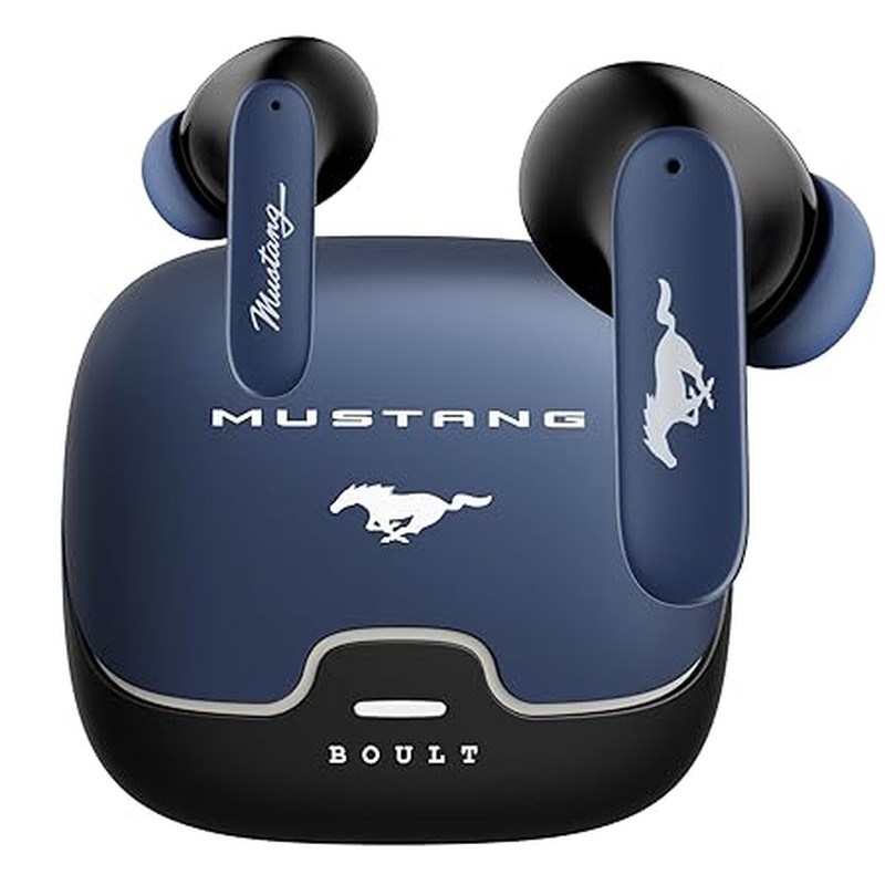 Boult x Mustang Derby Newly Launched Truly Wireless in Ear Earbuds with 100H Playtime - Blue image1